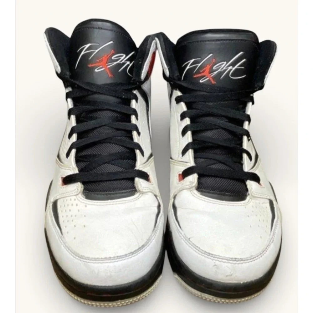 Jordan SC-2 High Top Shoes Mens 11.5 White Black Red Basketball‎ Nike